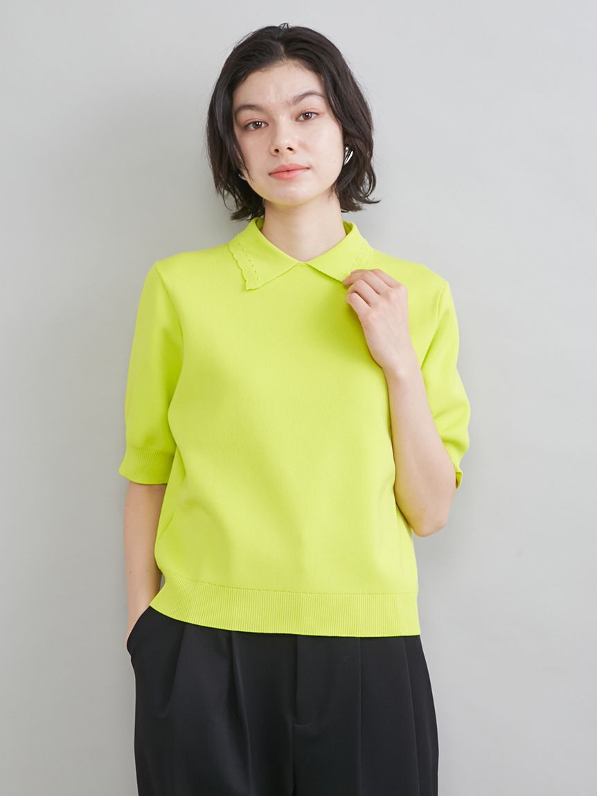 Mila Owen「スカラップレース衿ニットプルオーバー」|ニット・セーター|LIME