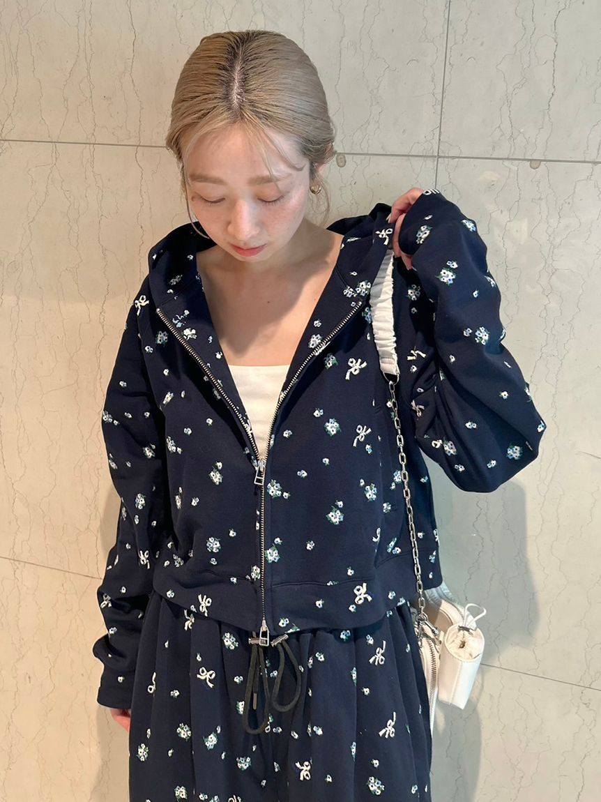 FURFUR「【限定カラー】フラワープリントパーカー」|パーカー|