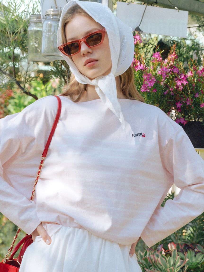 FURFUR「バスクボーダーロングスリーブTシャツ」|Tシャツ・カットソー|PNK