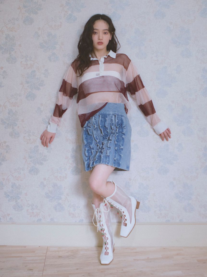 FURFUR「ロゴ刺繍バンドゥブラトップ」|インナー|