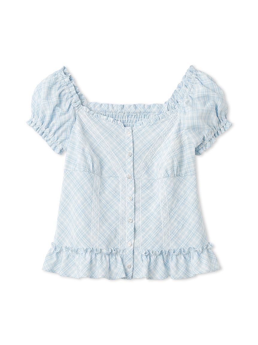 FURFUR「コンパクトチェックブラウス」|シャツ・ブラウス|