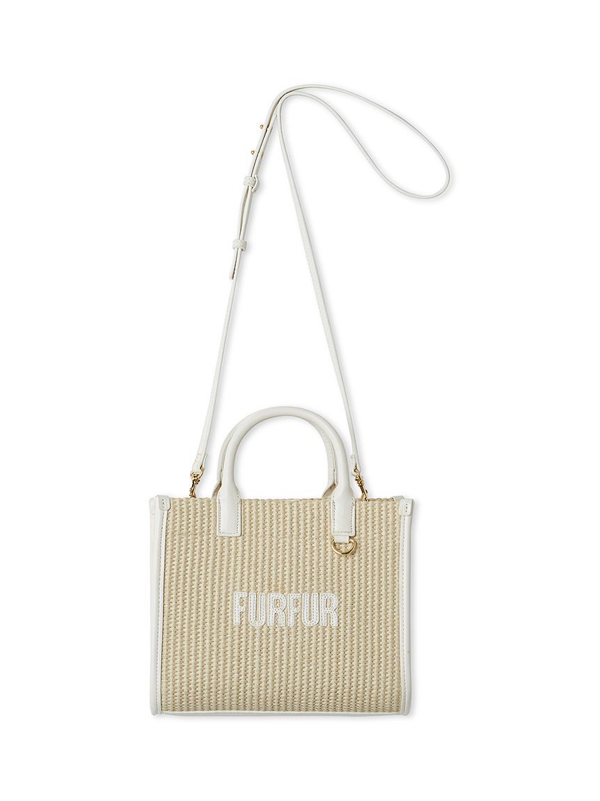 FURFUR「【限定カラー】ラフィアロゴトートバッグ」|トートバッグ|