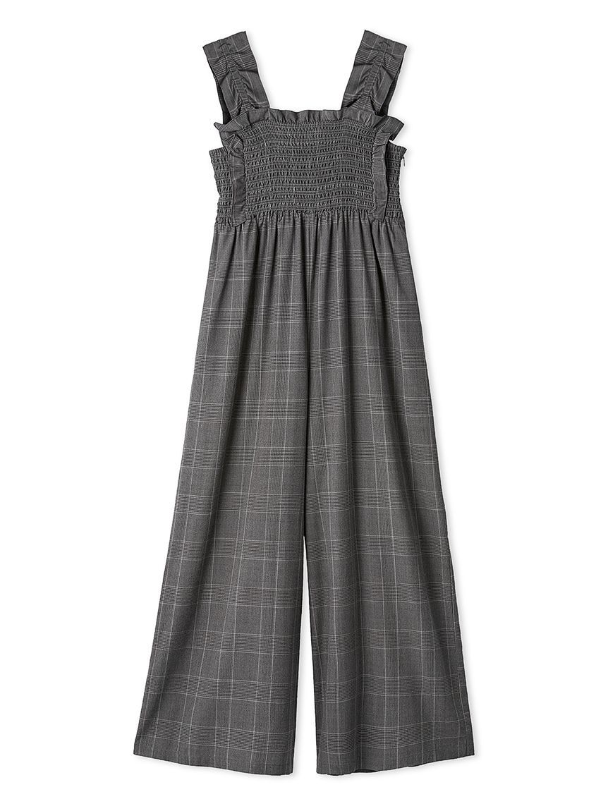 SNIDEL「シャーリングフリルオールインワン」|オールインワン|