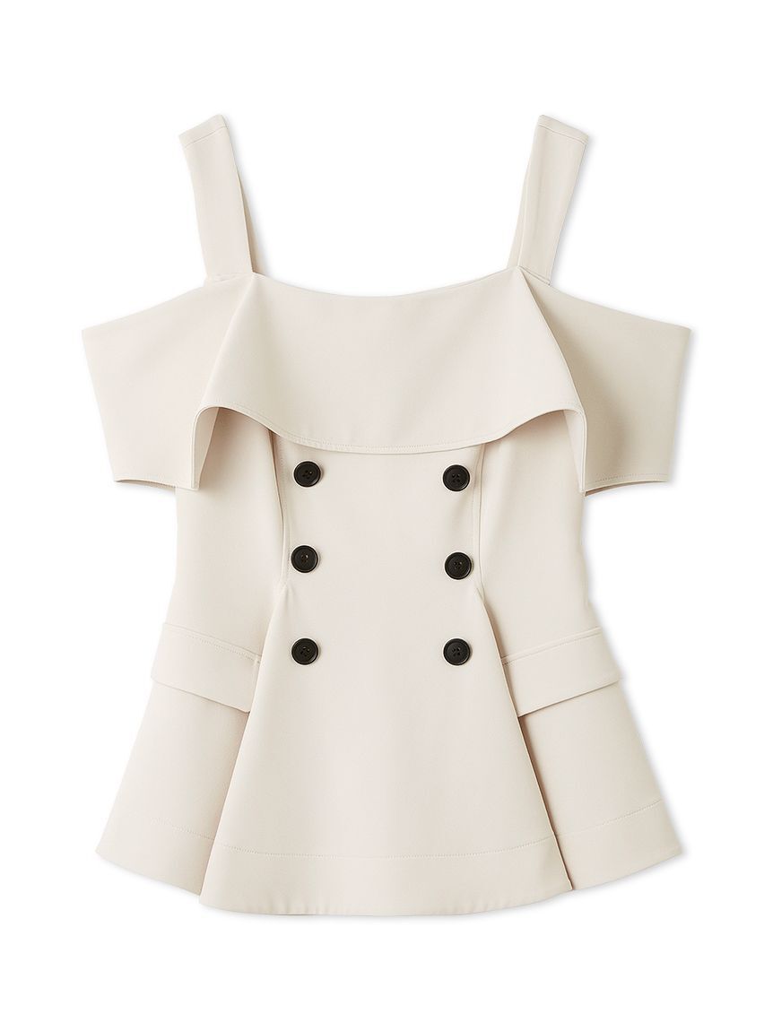 FRAY I.D「オフショルペプラムトップス」|Tシャツ・カットソー|IVR