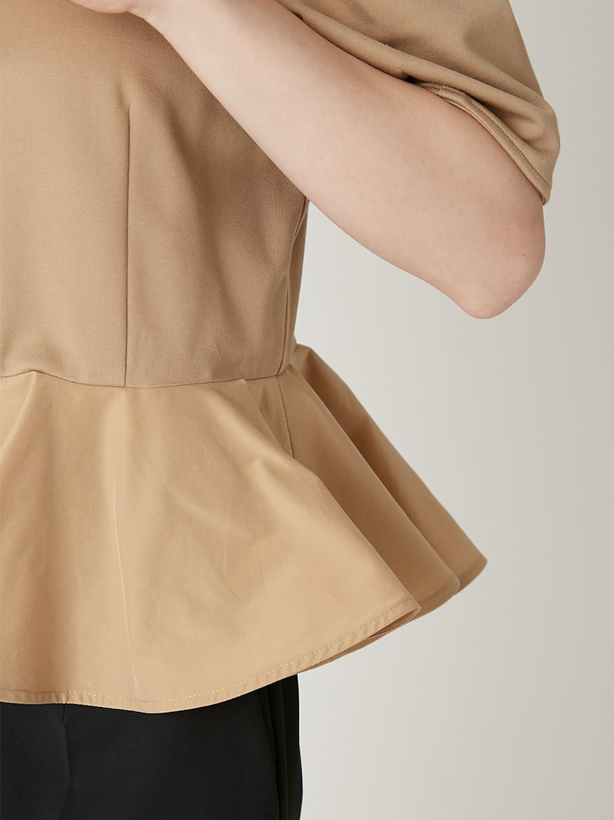 FRAY I.D「ドッキングペプラムカットソー」|Tシャツ・カットソー|