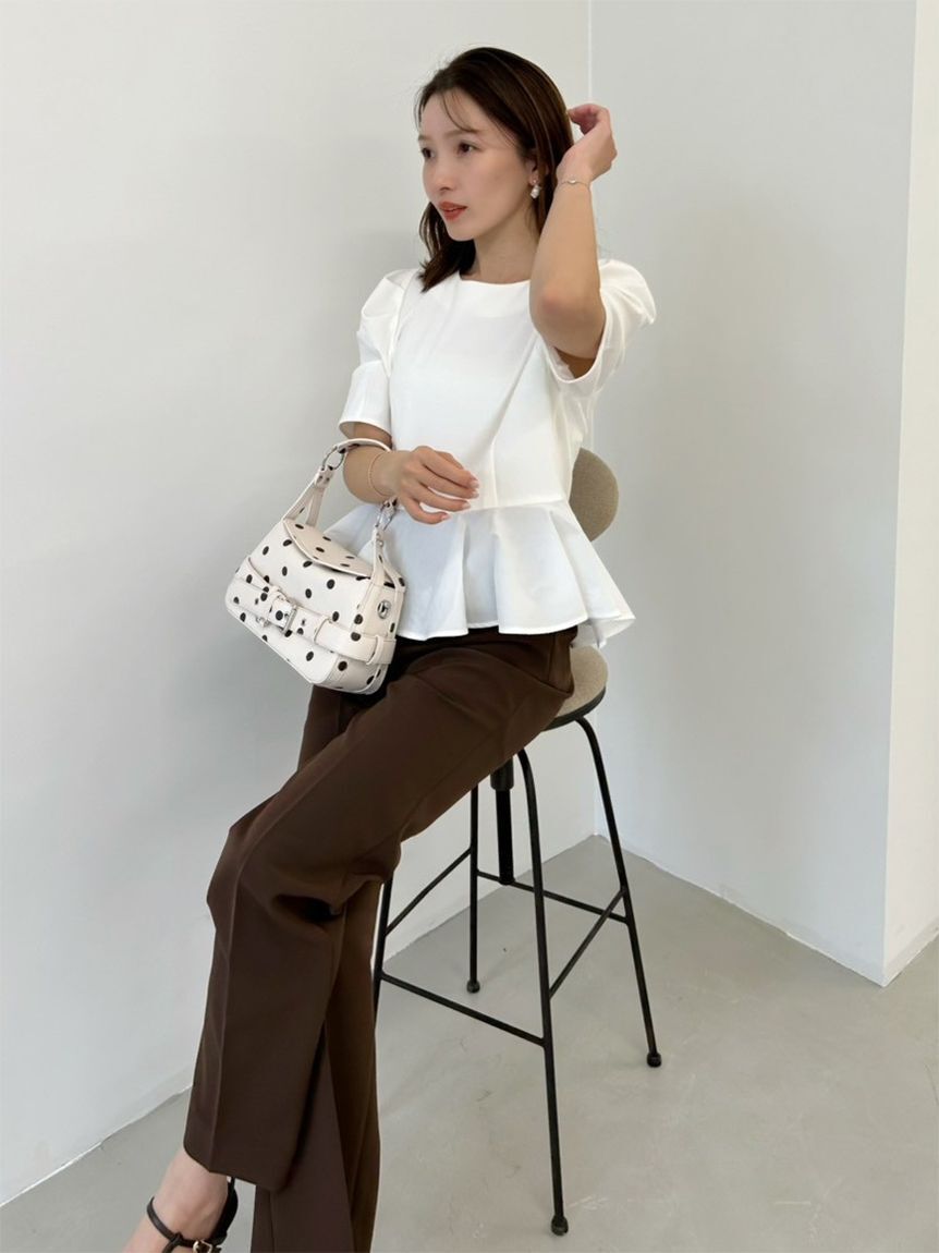 FRAY I.D「ドッキングペプラムカットソー」|Tシャツ・カットソー|