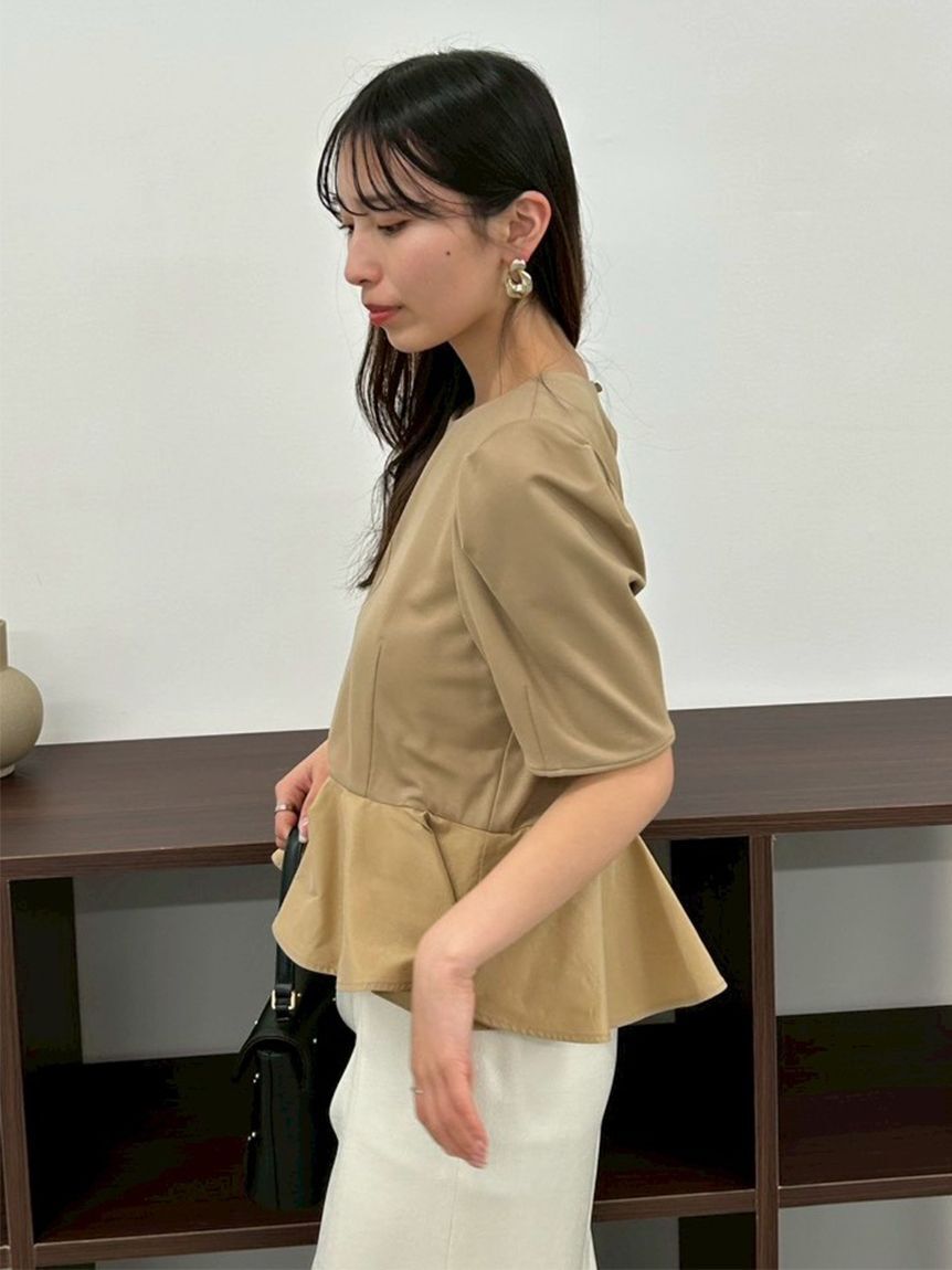 FRAY I.D「ドッキングペプラムカットソー」|Tシャツ・カットソー|