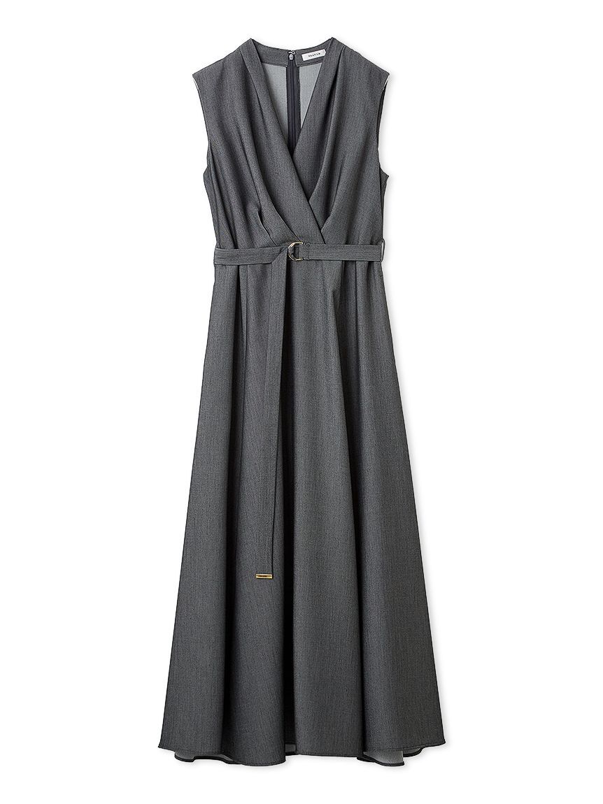 FRAY I.D「カシュクールベルトタックワンピース」|ワンピース|GRY