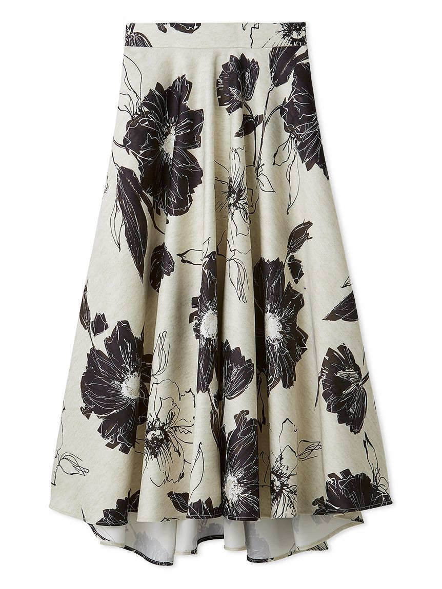 FRAY I.D「フラワーサーキュラースカート」|スカート|BLK