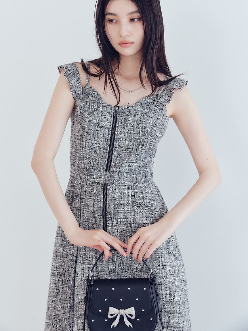 LILY BROWN「コルセットディテールデニムワンピース」|ワンピース|