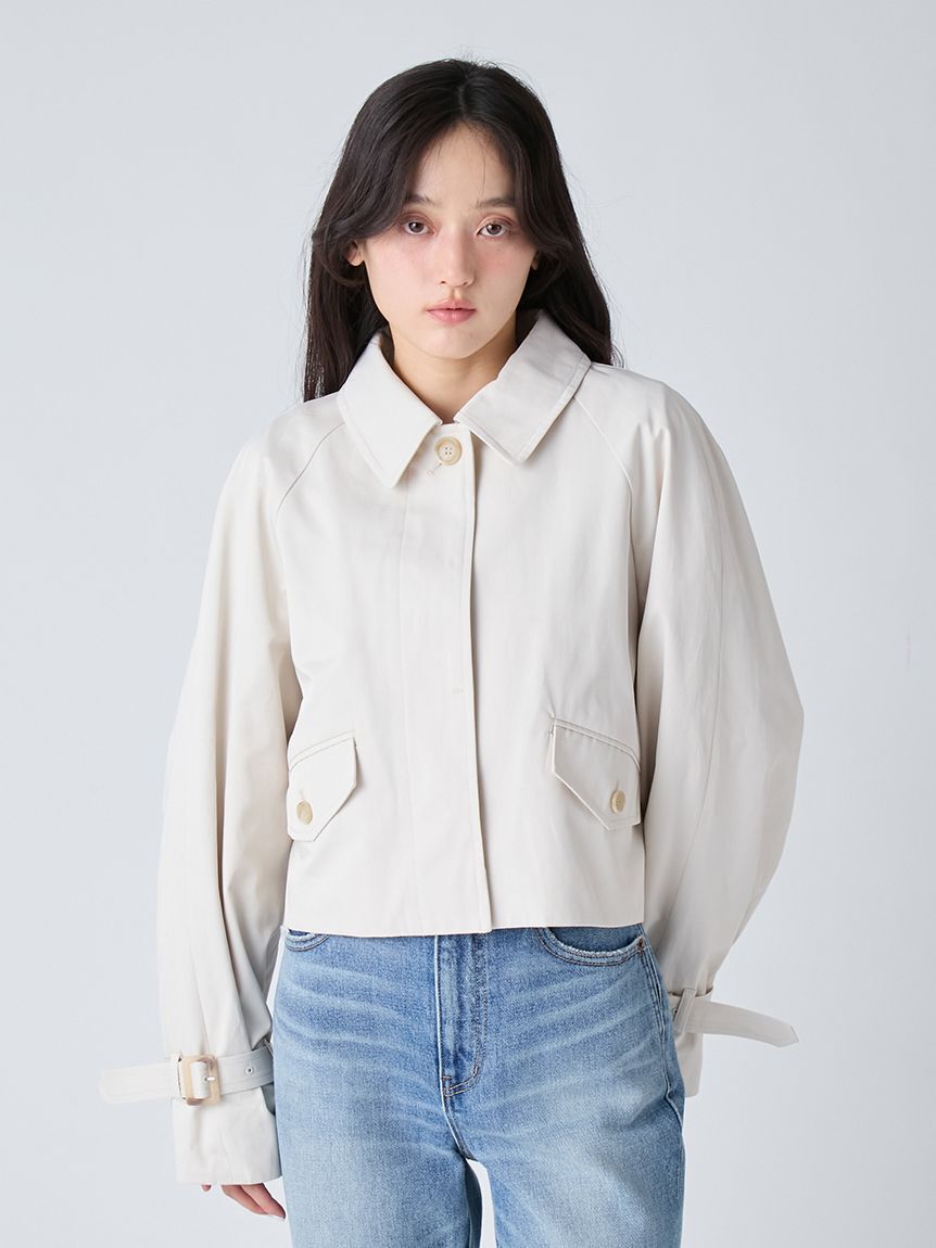 LILY BROWN「2wayエンブロイダリーケープコート」|ピーコート|