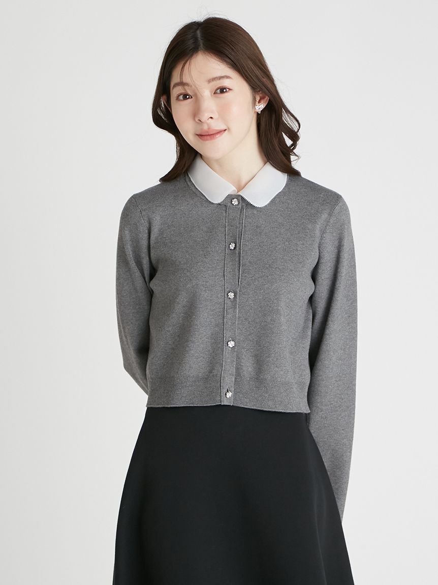 CELFORD「デタッチャブル総針カーディガン」|カーディガン|