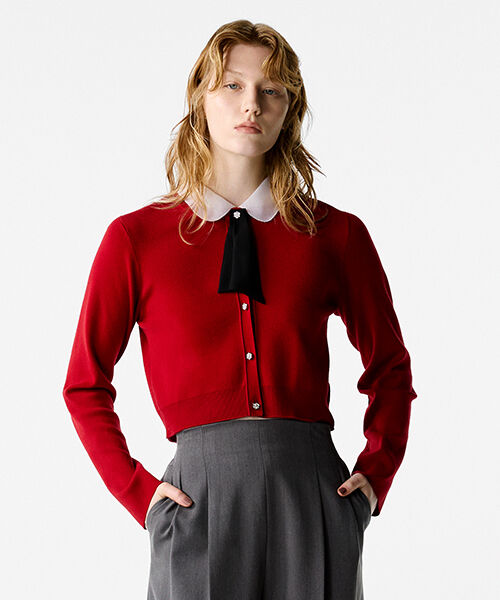 CELFORD「デタッチャブル総針カーディガン」|カーディガン|