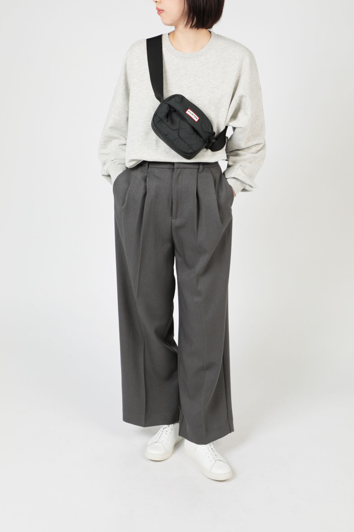 HUNTER「イントレピッド パファー ミディアム クロスボディ」|ショルダー・メッセンジャー|