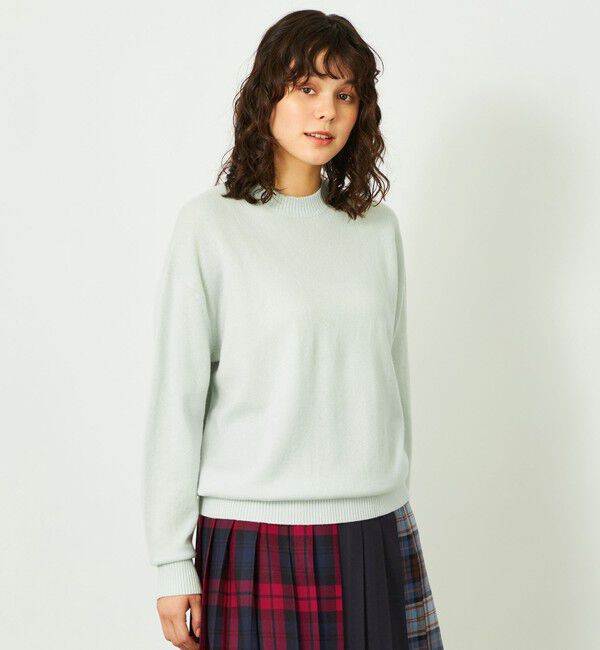 MACKINTOSH PHILOSOPHY「GREY LABEL ウールカシミヤクルーネックニット」|ニット・セーター|グリーン