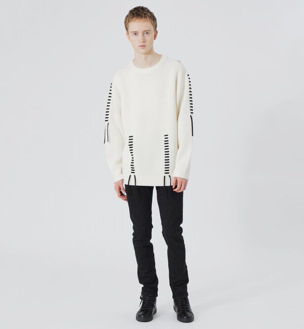  「【UNISEX】ポイントスレッドクルーネック」|ニット・セーター|