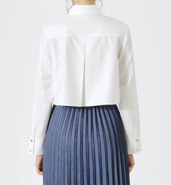  「ギャザークロップドシャツ」|シャツ・ブラウス|