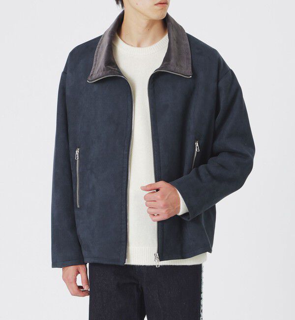  「スエードライクスタンドネックブルゾン」|ブルゾン・スタジャン|