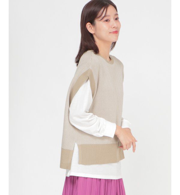 ikka「ニットベストアンサンブル」|ニット・セーター|