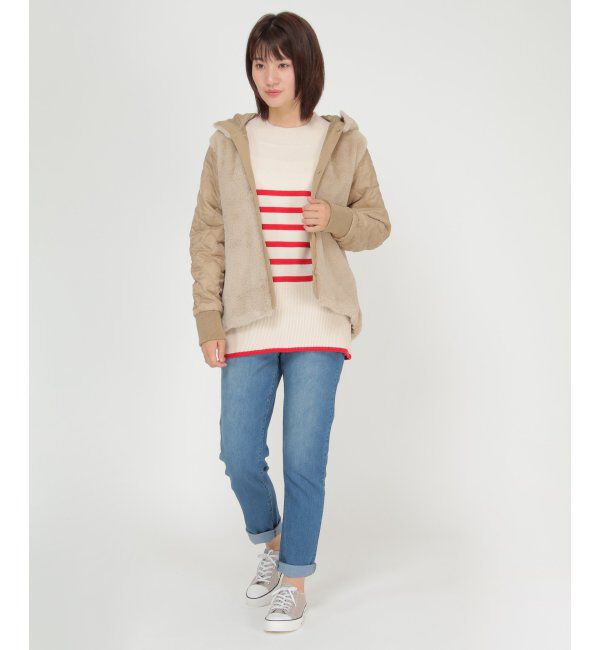 ikka「ボアライナー3WAYマウンテンパーカー」|ブルゾン・スタジャン|