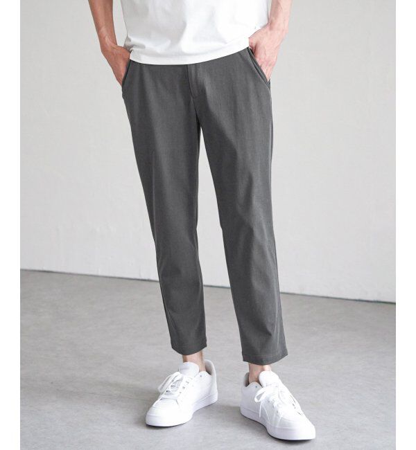 ikka「【接触冷感】GOKU楽パンツ EASY STRETCH 冷感アンクル」|その他|チャコール