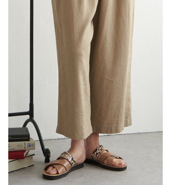 ikka「【雑誌 InRed 6月号掲載】麻混ベルト付きワイドパンツ」|その他|