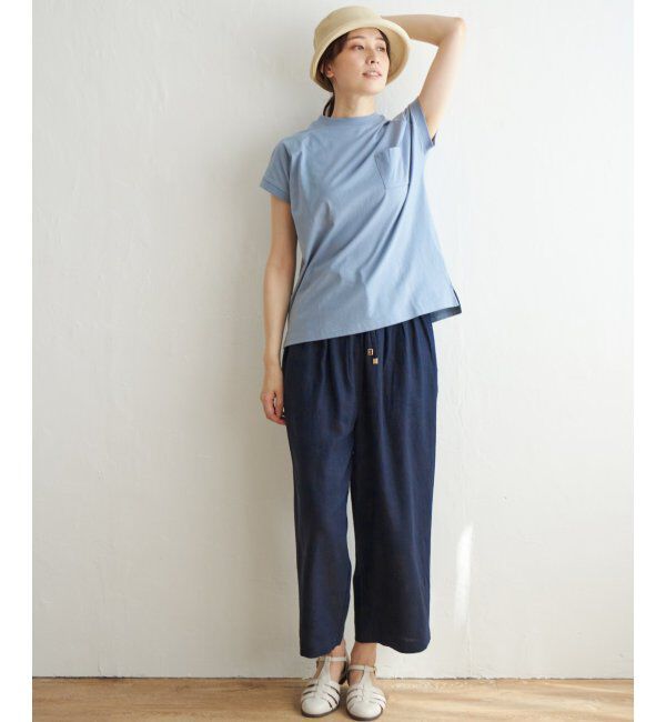 ikka「【雑誌 InRed 6月号掲載】麻混ベルト付きワイドパンツ」|その他|