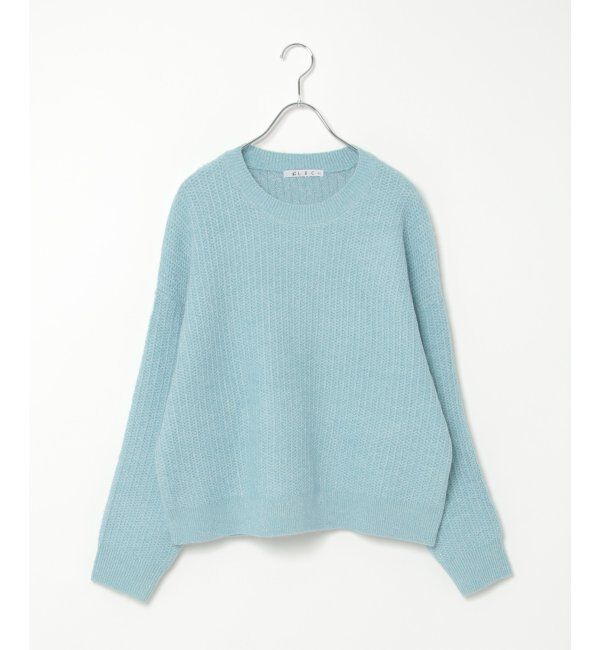 Lbc with Life「ラメ畦ニットプルオーバー」|カーディガン|スカイブルー