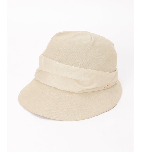 Lbc with Life「洗える綿麻混タック入りキャスケット」|その他|グレージュ