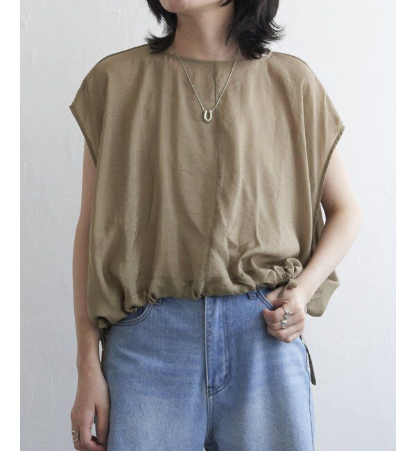 VENCE share style「ウエスト絞りフレンチブラウス」|シャツ・ブラウス|