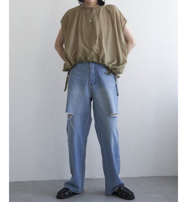 VENCE share style「ウエスト絞りフレンチブラウス」|シャツ・ブラウス|