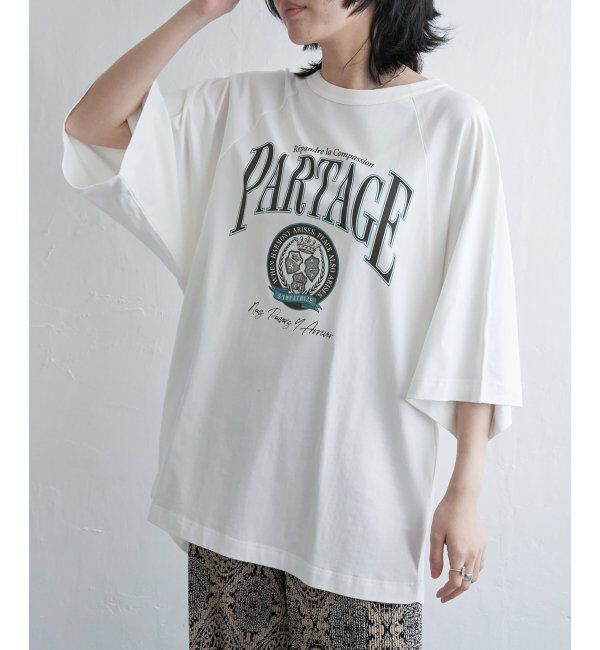 VENCE share style「カレッジ配色ラグランT」|Tシャツ・カットソー|オフホワイト