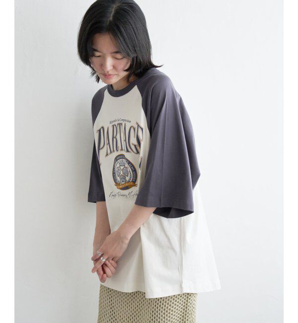VENCE share style「カレッジ配色ラグランT」|Tシャツ・カットソー|