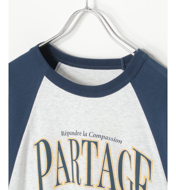 VENCE share style「カレッジ配色ラグランT」|Tシャツ・カットソー|