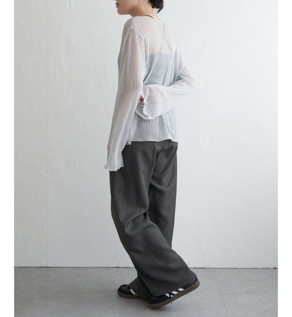 VENCE share style「ラメプリーツボートネックプルオーバー」|Tシャツ・カットソー|