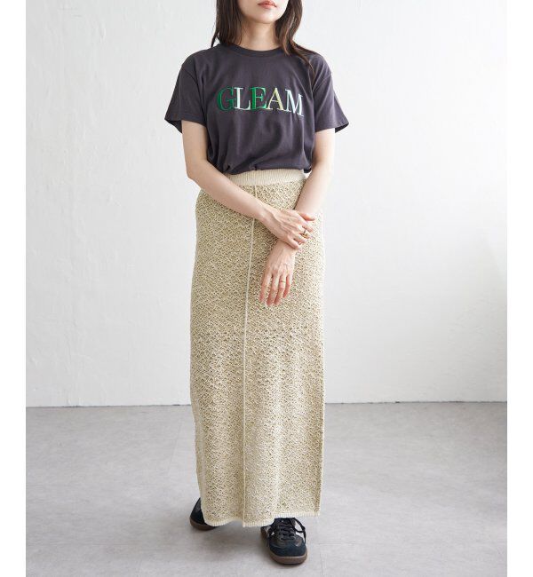 VENCE share style「ＧＬＥＡＭシシュウロゴＴ」|Tシャツ・カットソー|