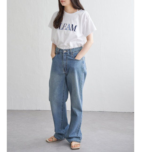 VENCE share style「ＧＬＥＡＭシシュウロゴＴ」|Tシャツ・カットソー|