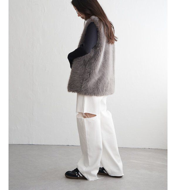 VENCE share style「シャギーファーベスト」|その他|