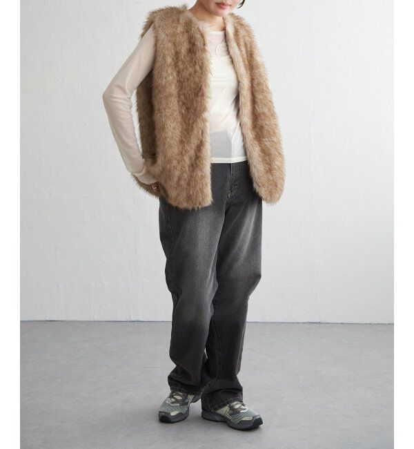 VENCE share style「シャギーファーベスト」|その他|