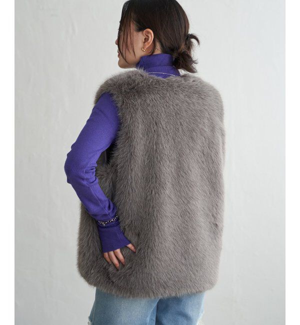 VENCE share style「シャギーファーベスト」|その他|