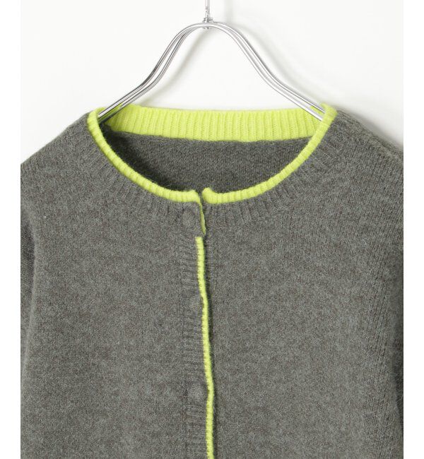 VENCE share style「アルパカタッチ配色カーディガン」|カーディガン|