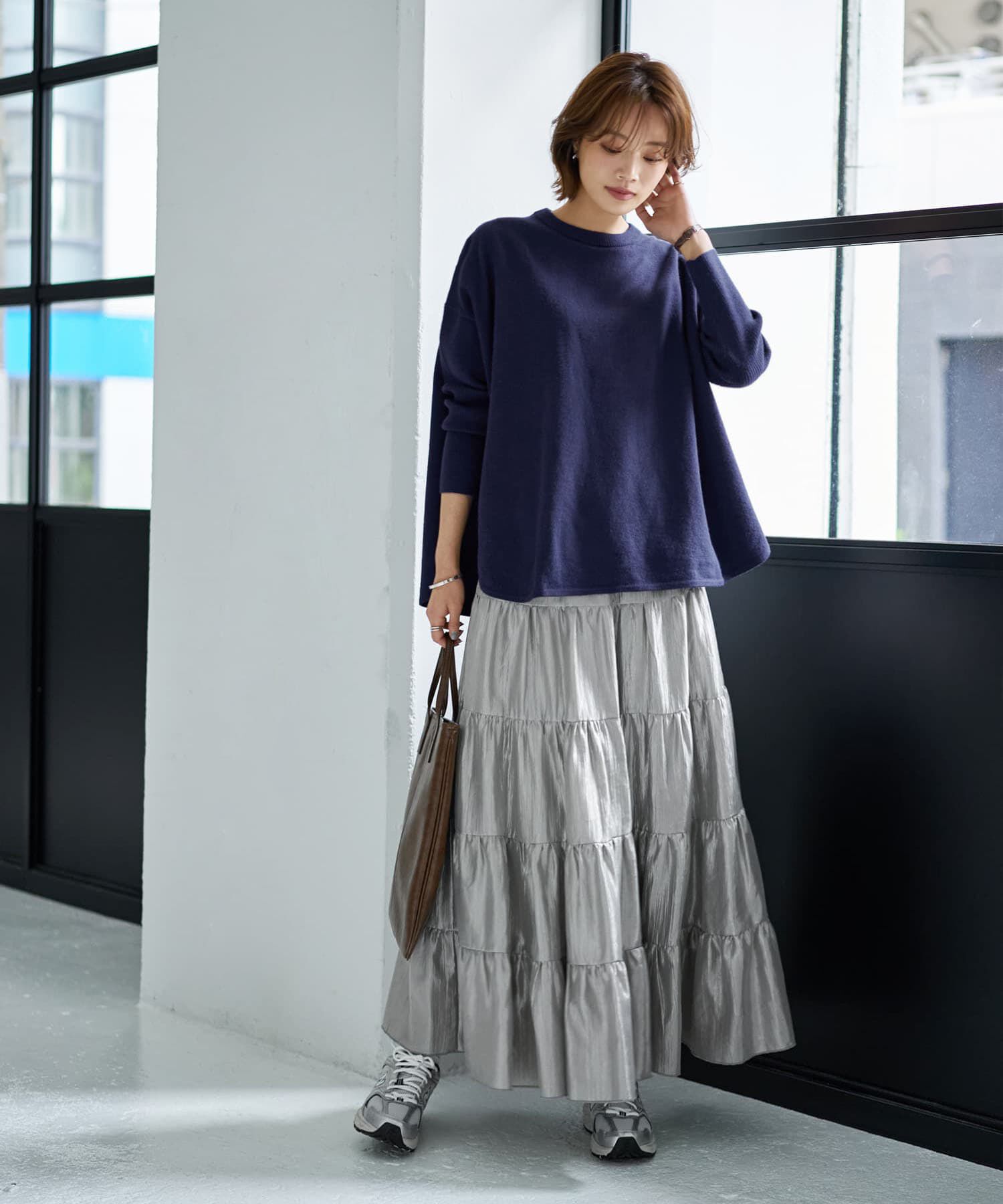 STYLE DELI「５段ティアードシワ加工グロウスカート」|スカート|