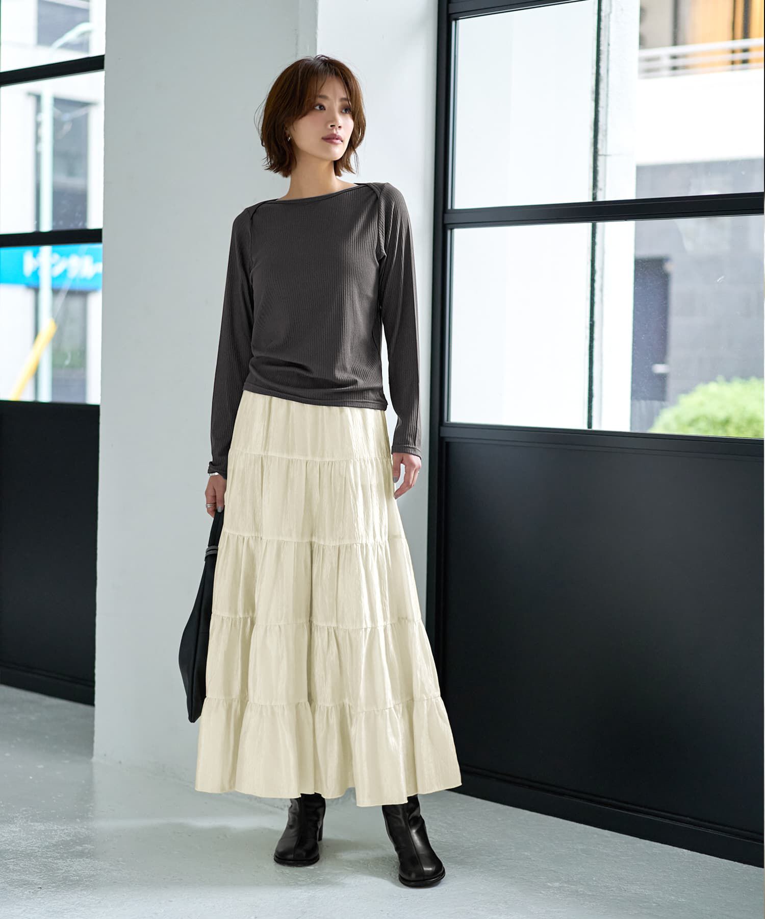 STYLE DELI「５段ティアードシワ加工グロウスカート」|スカート|