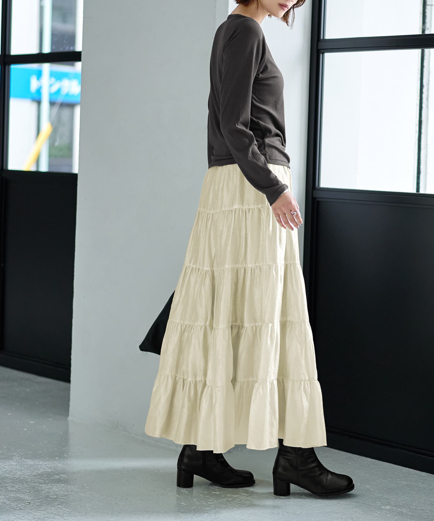 STYLE DELI「５段ティアードシワ加工グロウスカート」|スカート|