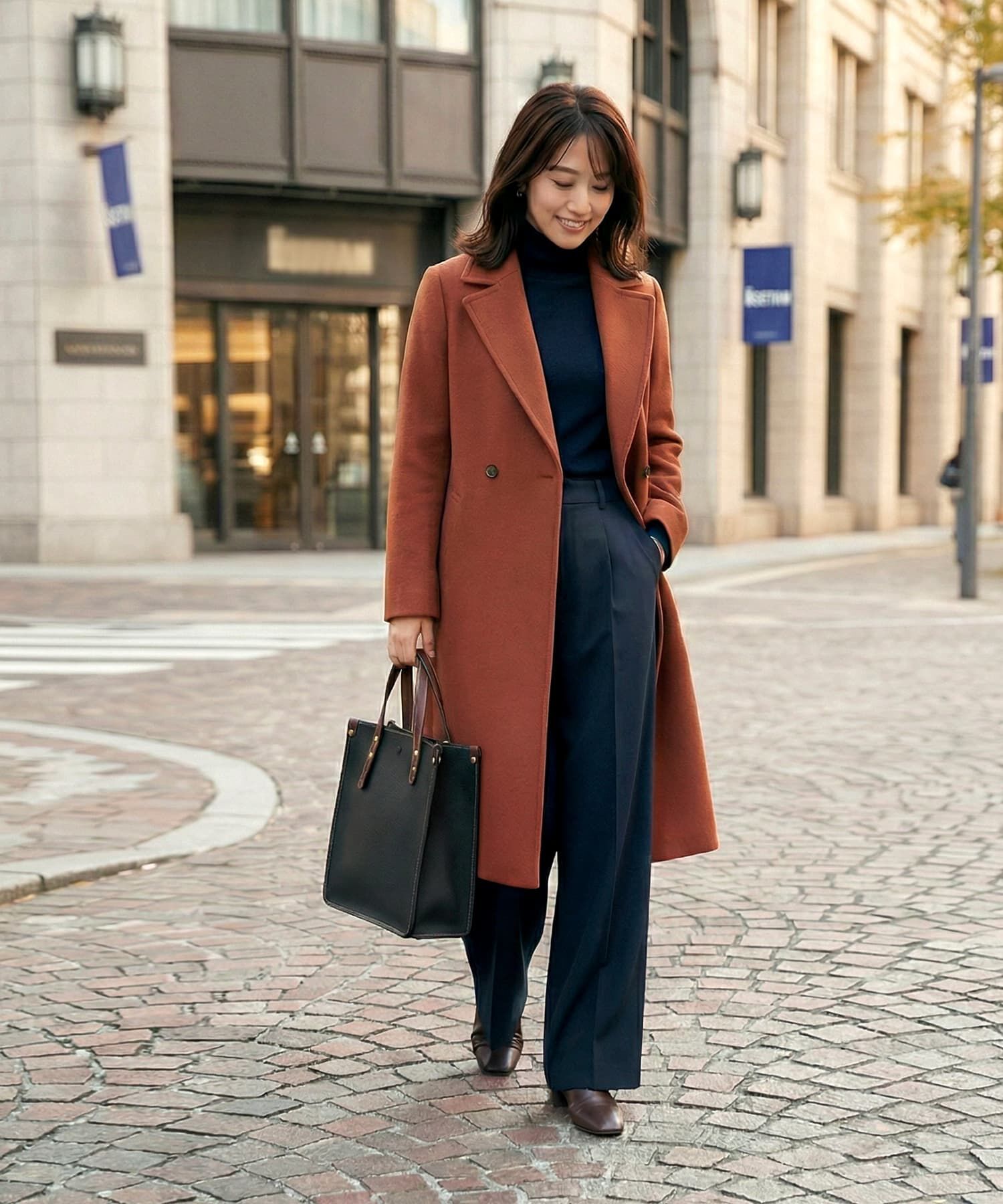 STYLE DELI「【DELI by】クラシック・スクエアレザートート（2WAY）」|トートバッグ|