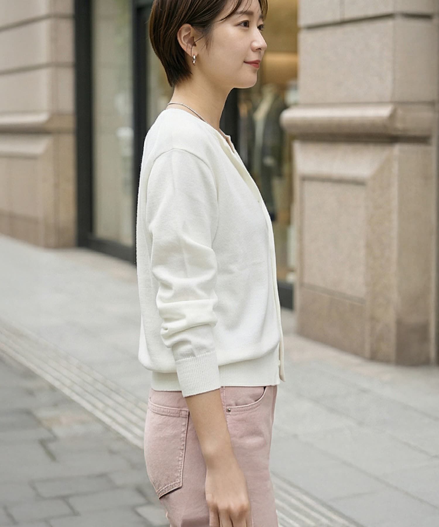 STYLE DELI「BASICクルーネックカーディガン」|カーディガン|