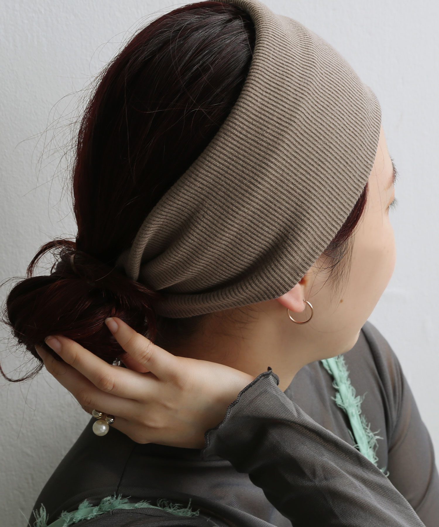 colleca la「フラットワイドリブターバン」|ヘアバンド|