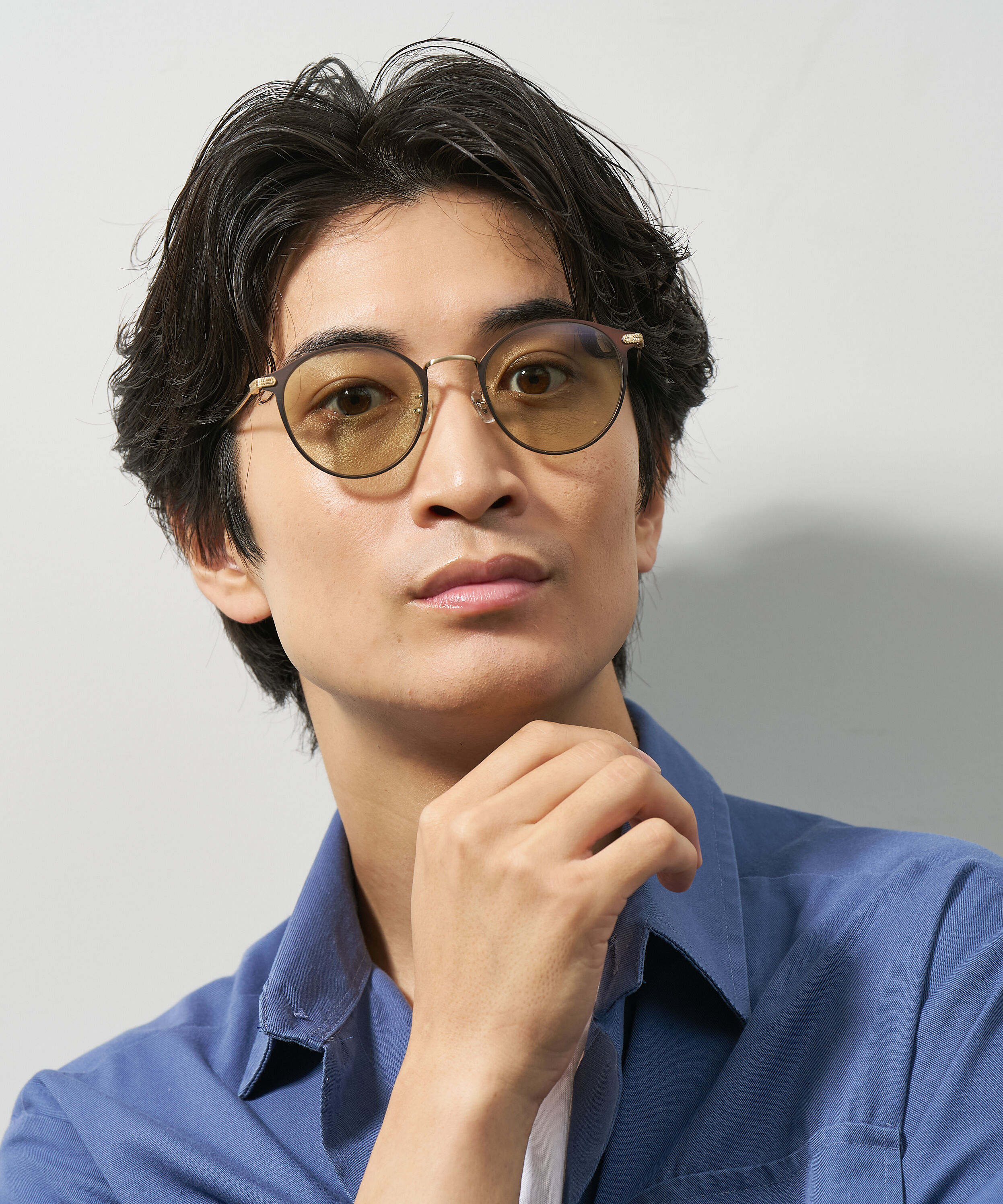  「Zoff | UNITED ARROWS ボストン型 サングラス メタル チタン 軽量 UVカット ユナイテッドアローズ」|サングラス|