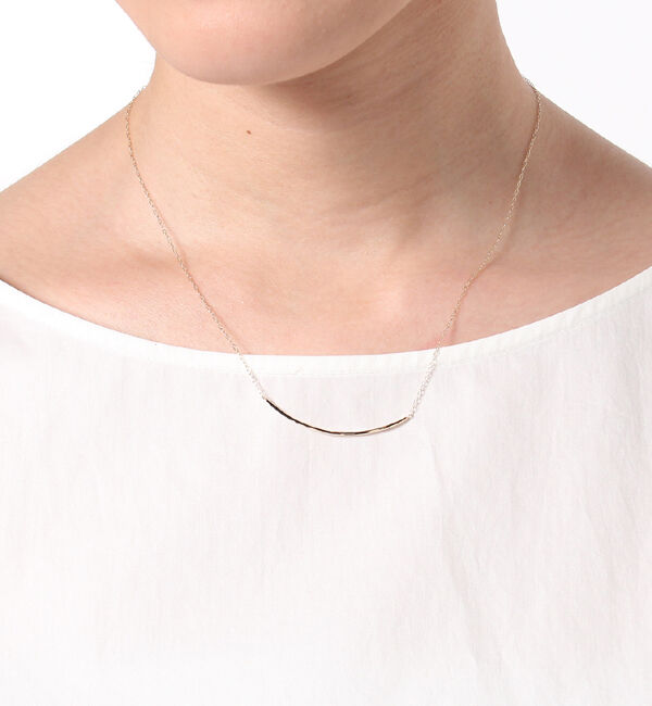 JUPITER「【K10】ラインバーネックレス/ゴールド/全長45㎝」|ネックレス|