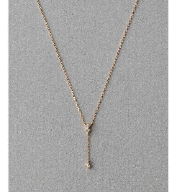 ete「[レイヤード] K18YG ダイヤモンド ネックレス」|ネックレス|イエローゴールド